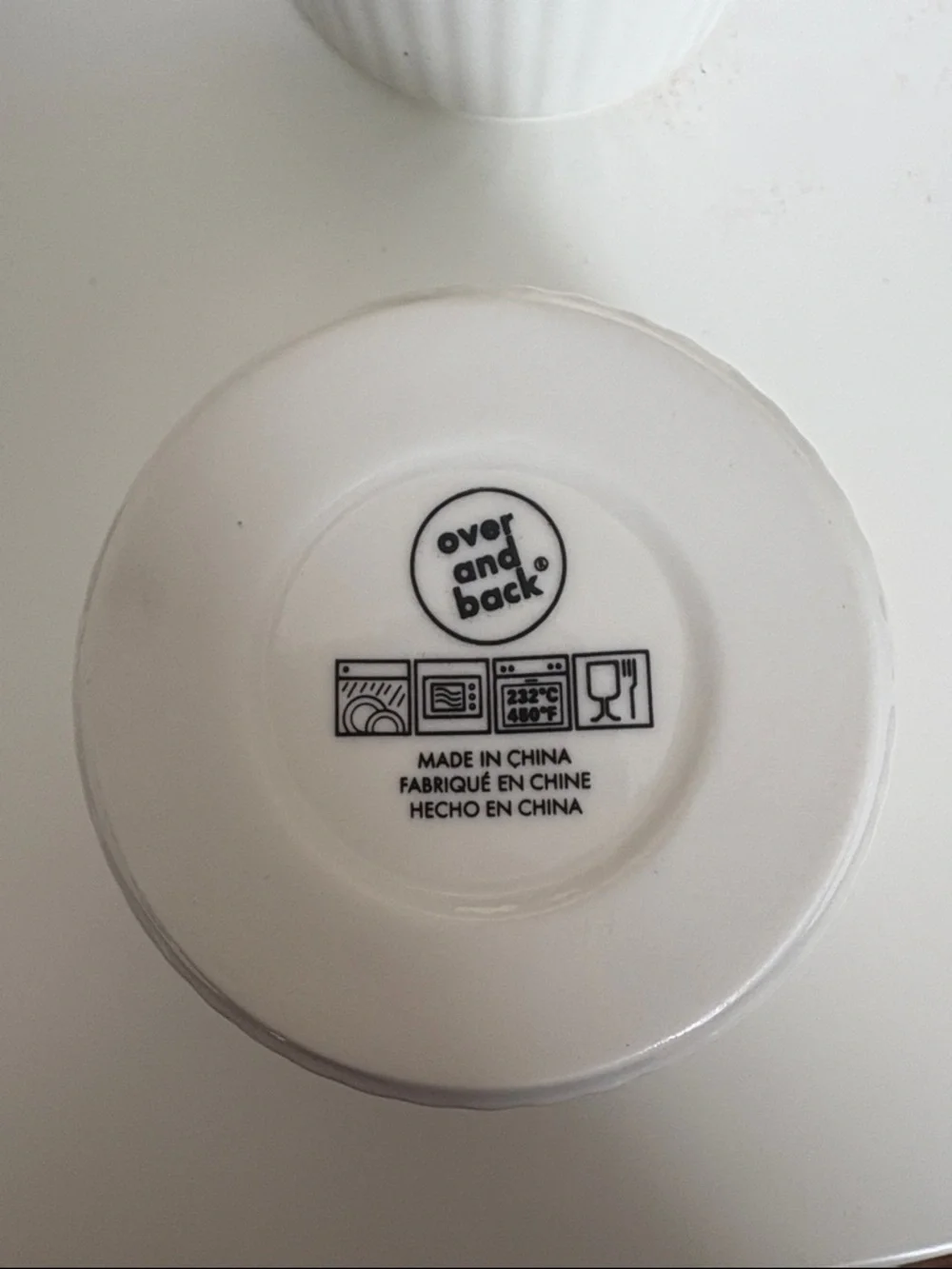 NWOB Set of 8 White Ceramic Ramekin Set - Classic Ovenproof Prep Bowls